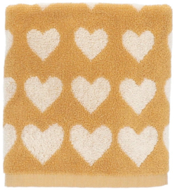 Bunzlau Kitchen Towel - Hearts Yellow