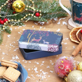 Sara Miller - Christmas Deer - Small Rectangular Tin
