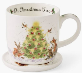 Wrendale Designs 'Oh Christmas Tree' Mug & Coaster Set