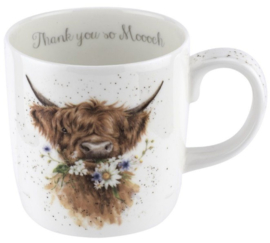 Wrendale Designs Large 'Thank you' Mug -Cow-