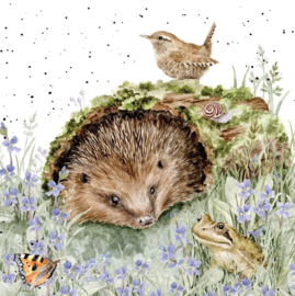 Wrendale Designs 'The Wild Patch' Hedgehog Card