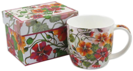 Emma Ball Mug with Gift Box - Nasturtiums -mok met rond oor-