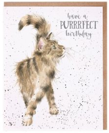 Wrendale Designs 'Just Purrrfect' Cat Birthday Card