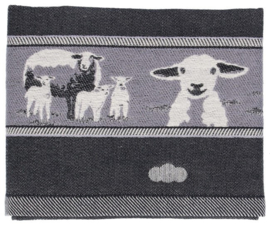 Bunzlau Tea Towel Sheep Black