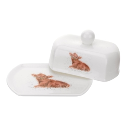Wrendale Designs Small Covered Butter Dish 'Wee Hamish' Highland Cow