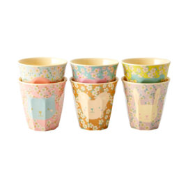 Rice Small Melamine Cup - Assorted Animal Prints - 6 pcs.