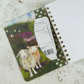Emma Ball Medium WIRO Notebook with Pockets - Felted Sheep