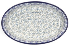 Bunzlau Oven Dish Oval 810 ml Blue Fountain