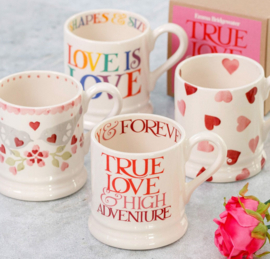 Emma Bridgewater Pink Toast True Love 1/2 Pint Mug Boxed