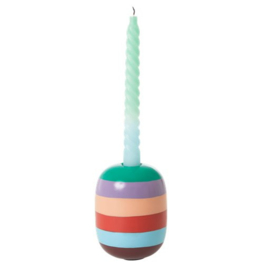 Rice Metal Candle Holder -Stripes- Follow the Call of the Disco Ball