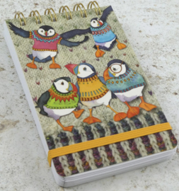 Emma Ball Mini Spiral Pad - Woolly Puffins