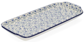 Bunzlau Cake Dish Oblong Blue Olive