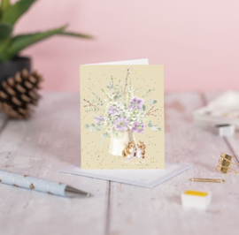 Wrendale Designs 'Squeak-hearts' Mouse - miniature card
