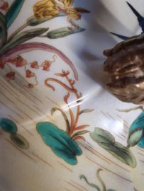 Meander Craquelé Schaaltje met Zwaluw Ø 20 cm - Brons *b-keuze*