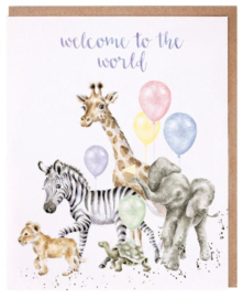 Wrendale Designs Card 'Welcome to the World' New Baby