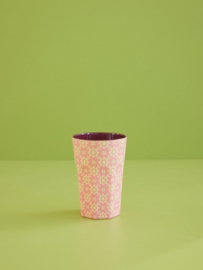 Rice Tall Melamine Cup - Graphic Flower Print