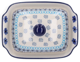 Bunzlau Butter Dish with Plate - Marrakesh