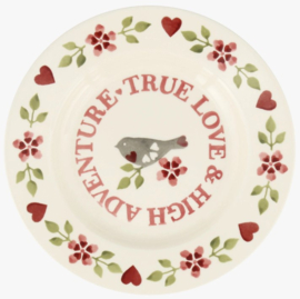 Emma Bridgewater Lovebirds True Love 8 1/2 Inch Plate