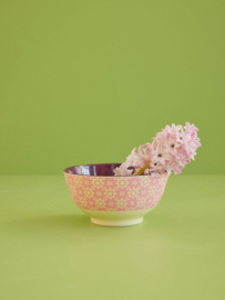 Rice Medium Melamine Bowl - Grapic Flower Print