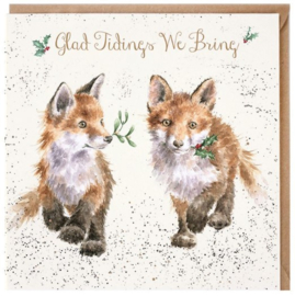 Wrendale Designs 'Glad Tidings We Bring' Fox Christmas Card
