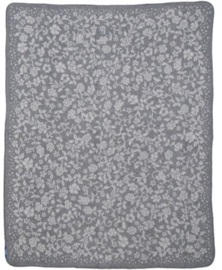 Bunzlau Plaid Summer Breeze Grey 100% Woolblend 140 x 180 cm