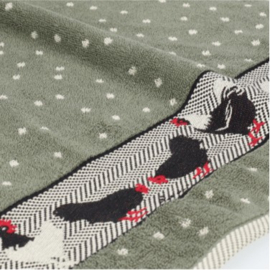 Bunzlau Kitchen Towel - Chickens Dark Green