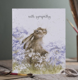 Wrendale Designs 'Hare for You' Sympathy Card