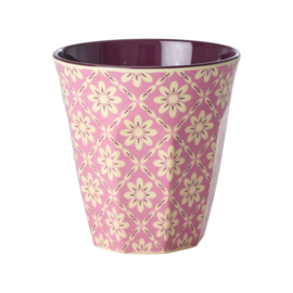 Rice Medium Melamine Cup - Graphic Flower Print