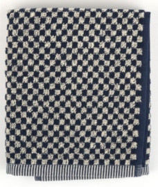 Bunzlau Kitchen Towel Small Check Dark Blue