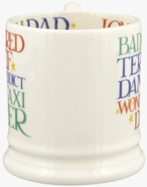 Emma Bridgewater Rainbow Toast Wonderful Dad 1/2 Pint Mug Boxed