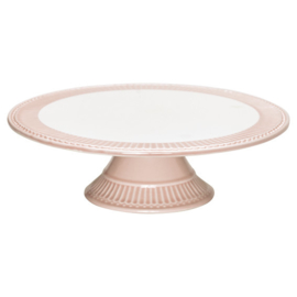 GreenGate Cake plate Alice Pale Pink -stoneware-