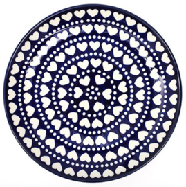 Bunzlau Plate Ø 25,5 cm Blue Valentine