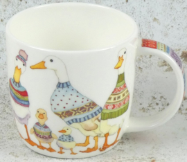 Emma Ball Mug with Gift Box - Dapper Ducks -mok met rond oor-