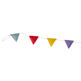 Rice Raffia Garland Party Flags  - 185 cm