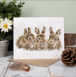 Wrendale Designs 'Daisy Chain' Rabbit Card