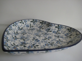 Bunzlau Heart Shape Dish Summer Wind