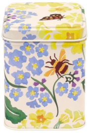 Emma Bridgewater Forget me Not & Primrose Square Tin Caddy