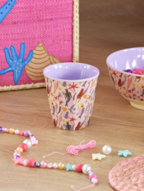 Rice Melamine Cup - Mermaid Print - 250 ml