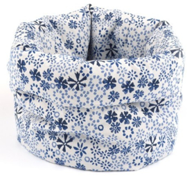 Bunzlau Bread Basket Indigo Lace