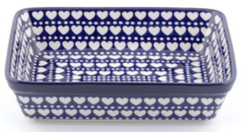 Bunzlau Oven Dish Rectangular 2850 ml Blue Valentine 22 x 8 x 28 cm