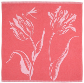 Bunzlau Tea Towel Tulips Red