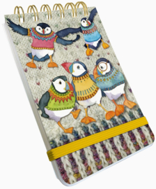 Emma Ball Mini Spiral Pad - Woolly Puffins