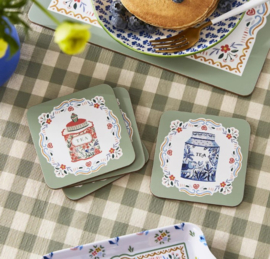 Ulster Weavers Coasters - Tea Tins - set of 4-
