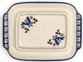 Bunzlau Butter Dish with Plate Marrakesh