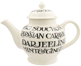 Emma Bridgewater Black Toast - All Over - 4 Mug Teapot