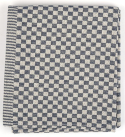 Bunzlau Tea Towel Small Check Dark Blue