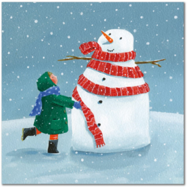 Emma Ball Christmas Cards - Dressing the Snowman - set van 6 met envelop