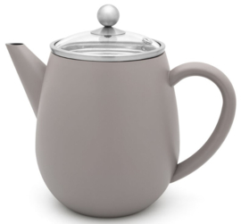Bredemeijer Duet Eva 1,1 liter -Mat Betongrijs- inclusief theefilter-