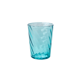 Rice Acrylic Tumbler in Twisted Swirl Design - 340 ml - Mint