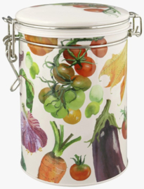 Emma Bridgewater Vegetable Garden Clip Lid Tin Caddy